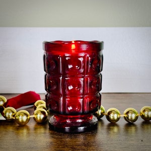 Ruby Gem Collection Glass Candle : Love