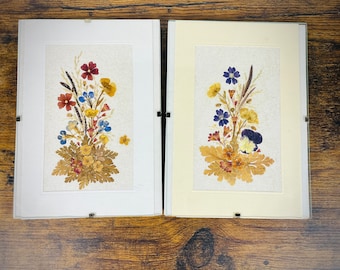 Vintage Pressed Flower Art