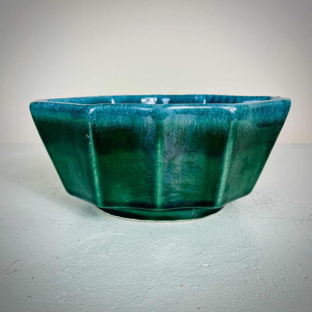 Vintage Hull Green USA Pottery Planter 447 Etsy