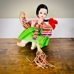 Vintage Handmade Korean Pose Doll