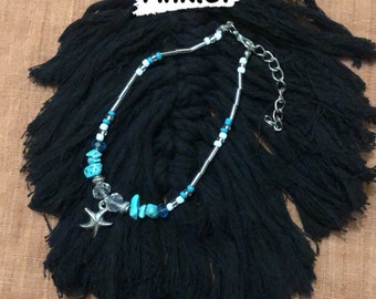 Anklet - Beach themed - starfish Charm