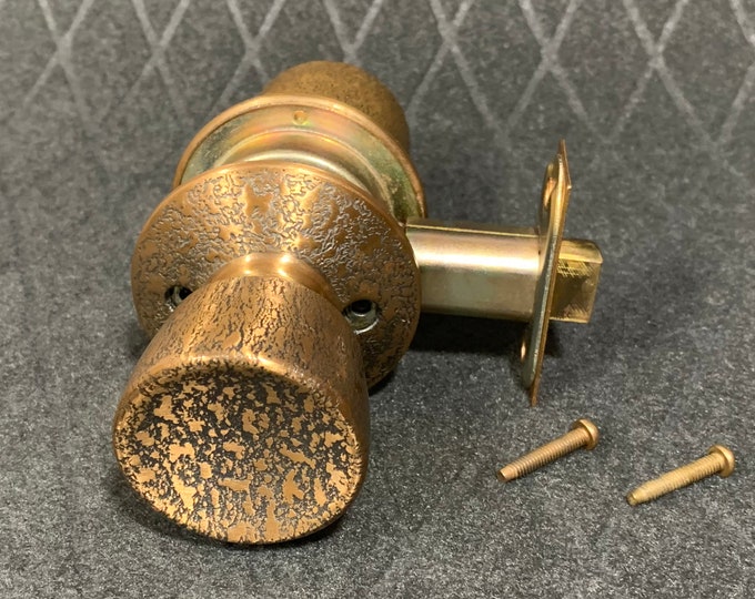 Vintage Schlage Etched Brass Interior Door Knob Set. - Etsy