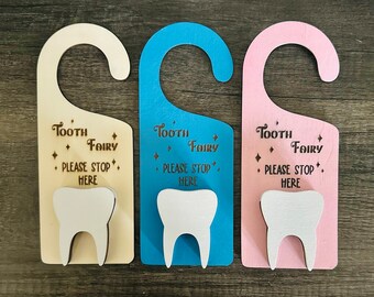 Custom Tooth Fairy Door hanger, Tooth Fairy Pillow Alternative