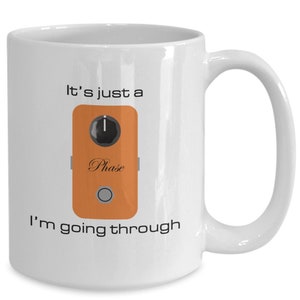 Guitar pedal mug, guitar player gift, guitar gifts for guitar teacher, student, guitar lover, guitar theme coffee cup