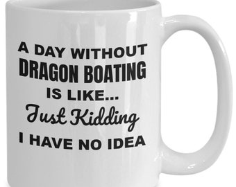 Dragon boat mug, dragon boat racing gifts, gifts for dragon boaters, dragon boat paddler gifts