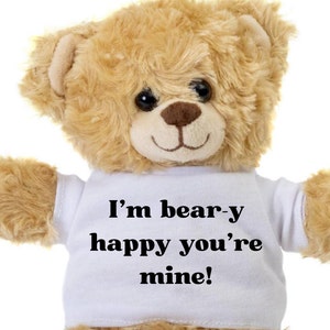 I Love You Teddy Bear, GF Teddy Bear, 10 Inch Teddy Bear, Teddy Bear In Shirt, Teddy Bear Plush, Teddy Bear For Girlfriend, Boyfriend Gift