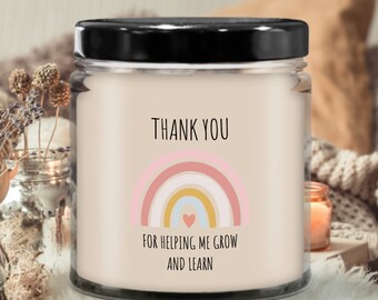 Teacher Gifts, Teacher Candle, Teacher Appreciation Gift, Preschool Teacher, Daycare Teacher, Elementary Teacher, End Of Year