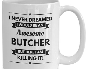 Butcher Mug, Novelty Butcher Gift, Meat Butcher Gifts, Gift For Butcher, Butchery Gifts, Butchers Gifts, Butcher Gift For Men