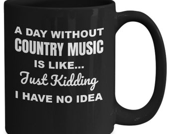Gift For A Country Music Lover, Country Music Mug, Country Music Gift, Country Music Themed Gifts, Country Boyfriend Gift, Country Music Fan