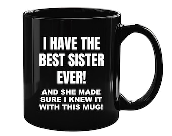 Funny Gift For Brother, Playful Coffee Mug, Gift Ideas For Brother Birthday, Personalized Unique Photo Cup, Gift For Brother From Sister