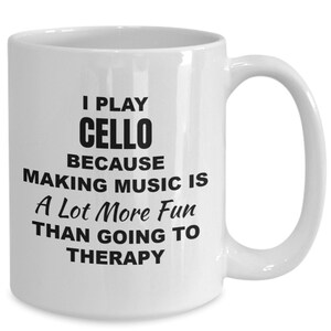 Tasse de violoncelle, idées de cadeau de violoncelle pour joueur de violoncelle, professeur de violoncelle, étudiant de violoncelle, cadeaux sur le thème du violoncelle, cadeaux de violoncelliste, cadeaux pour violoncellistes