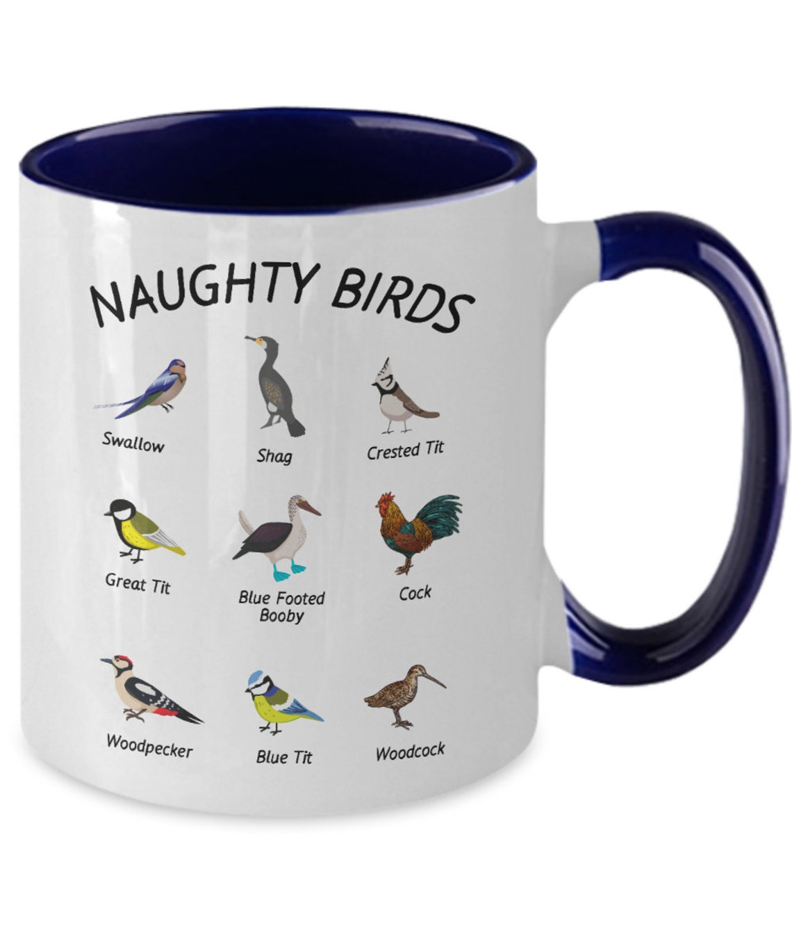Fowl Language Bird Mug, Bird Lover Gift, Bird Watcher Gift,