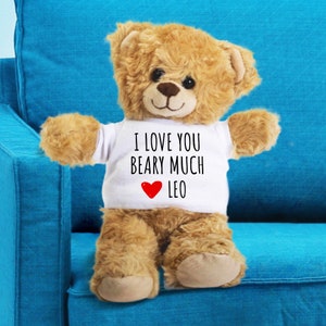 Custom Teddy Bear, Custom Plushie, Teddy Bear For Girlfriend, Teddy Bear For Boyfriend,  For Anniversary, Custom Plush, Personalized Bear