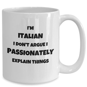 Italian Gifts, Italian Mug, Italian Gifts For Women, Men, Friends, Gifts For Italian, Funny Italian Gifts, Italy Coffee Cup