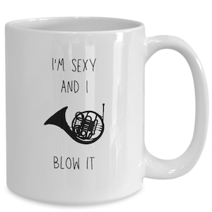 French horn gifts, band mom or dad mug, marching band, french horn lover, french horn player gift