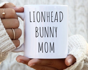 Lionhead Bunny Mom, Lionhead Rabbit Mug, Rabbit Mom Mug, Pet Rabbit Lover, Bunny Mom Coffee Cup, Gift for Lionhead Rabbit Lover