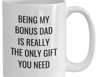 Bonus dad gift, bonus dad mug, funny gifts for bonus dad, unique gifts for dad, bonus dad cup