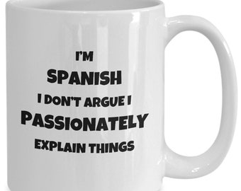 Spanish Gifts, Spanish Mug, Spanish Gifts For Women, Men, Gifts For Spanish Friends, Funny Spain Coffee Cup