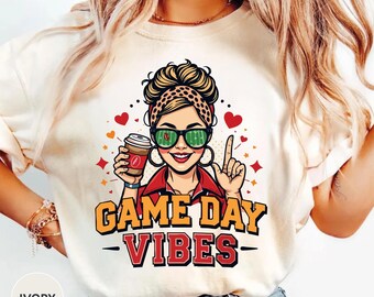 Game Day Shirt, Vintage Football Mom Shirt, Retro Game Day Tee, School Spirit T-Shirt, Football Season Sweatshirt, Cute Sports Mom Shirt