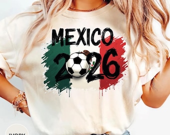 Mexico Football Fan Tee, Mexico Soccer Supporter Shirt, Mexican Pride Shirt, Match Day Soccer Tee, Football Fan Gift Mexico Inspired Apparel