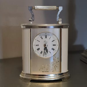 Vintage Emes quartz bureauklok West-Duitsland werkt perfect