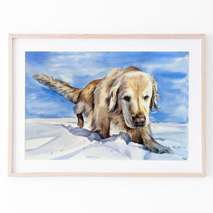 Pet Portrait From Photo, Watercolour Custom Pet Painting, Hand Painted Pet Art, Personalised Pet Portrait, Framed Ready To Hang
