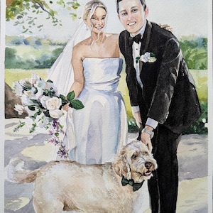 Custom Watercolour Painting from Photo, Family Portraits From Photos, Pets Portraits, Wedding Paintings, Couple Portraits, Holydays, Framed