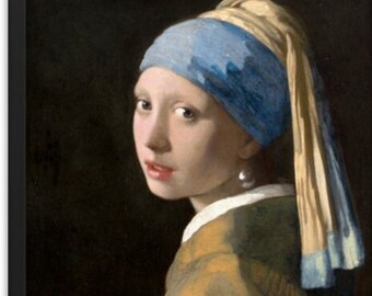 Girl with a Pearl Earring By Johannes Vermeer Framed Poster