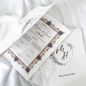 Islamic marriage certificate / Dini Nikah Belgesi