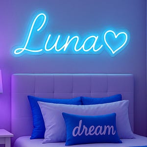 Custom Neon Name Sign: LED Dorm Decor, Girl Room Light