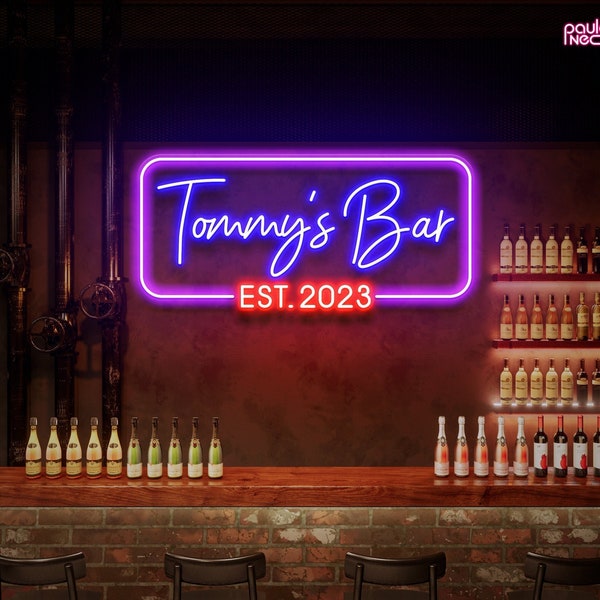 Neon Bar Sign Etsy