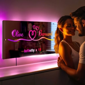 Custom Wedding Neon Sign: Personalized Last Name LED Decor