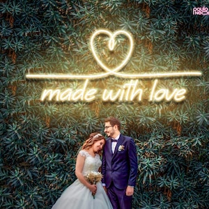Letrero de neón personalizado para bodas: Fondo con apellido personalizado