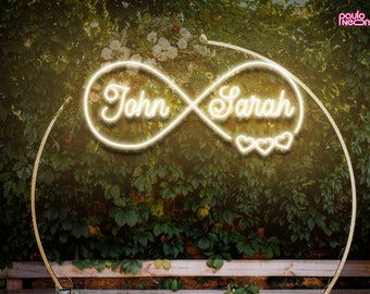 Custom neon sign wedding decor, wedding backdrop, Custom Name Sign Engagement Gifts, Wedding neon sign, custom neon sign