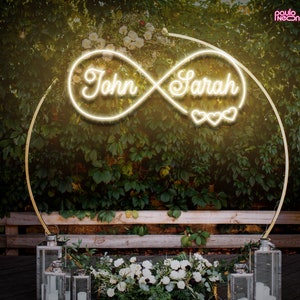 Neon Name Sign Custom Wedding Backdrop, Last Name Sign Wedding Decor, Custom Led Sign Wall Decor, Neon Wedding Sign Personalized Gifts