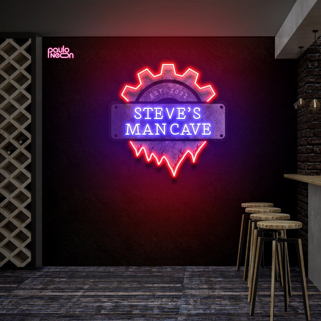 Man Cave Sign Neon, Man Gifts Christmas, Gift for the Home, Man Cave