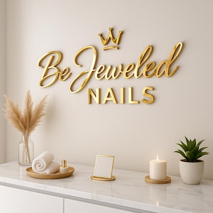 3D Business Sign Logo Sign Laser Cut Logo Sign, Beauty Salon Sign Business Logo Sign Reception, Business Signboard, Aesthetic Salon Sign