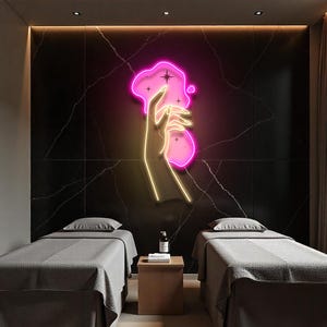 Custom Nail Salon Neon Sign: Beauty Store Decor