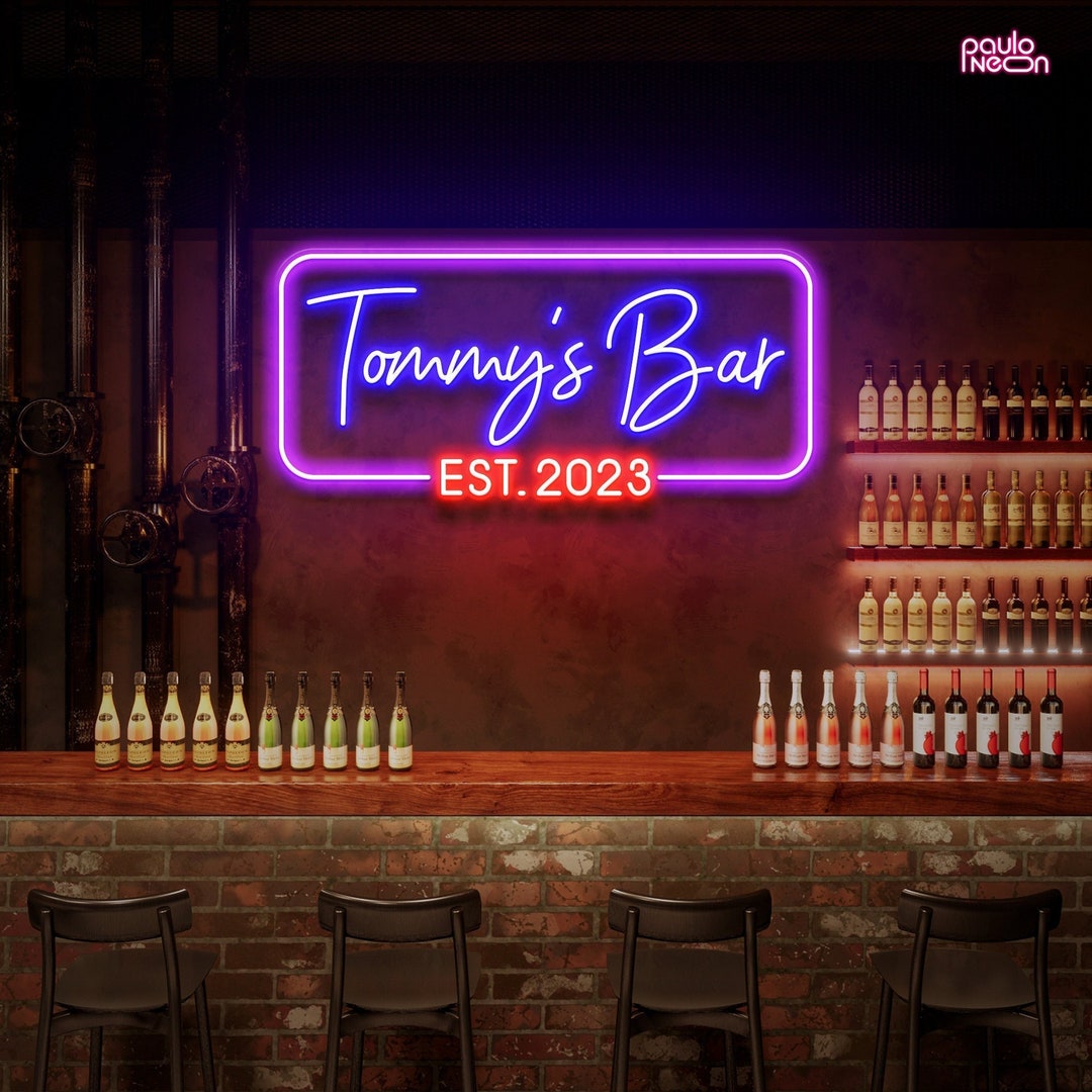Neon Sign Bar for Home Bar, Bar Sign Custom, Neon Sign Custom Bar