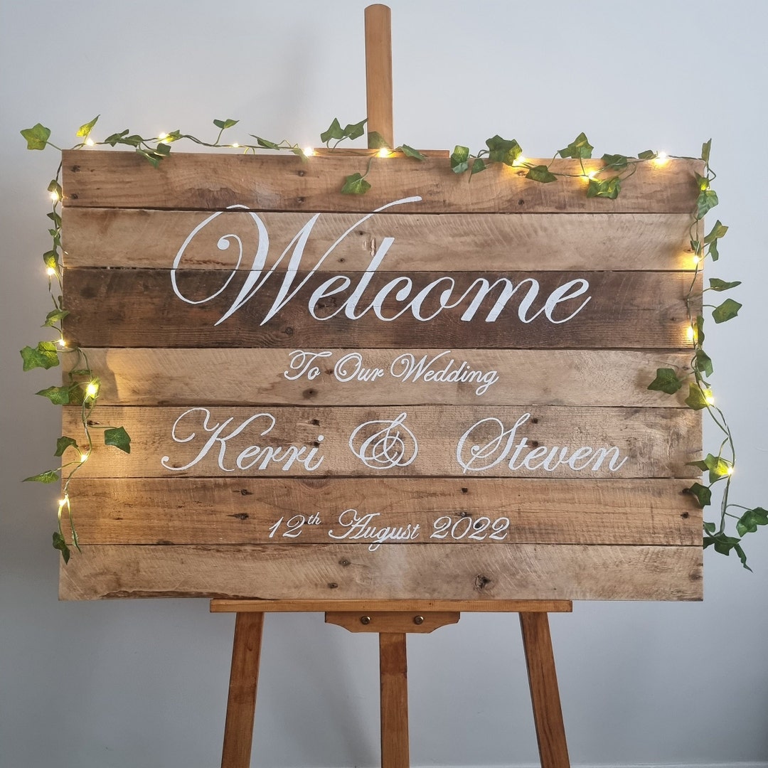 Wedding Welcome Sign Etsy