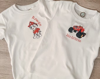 Camiseta de manga corta para niños