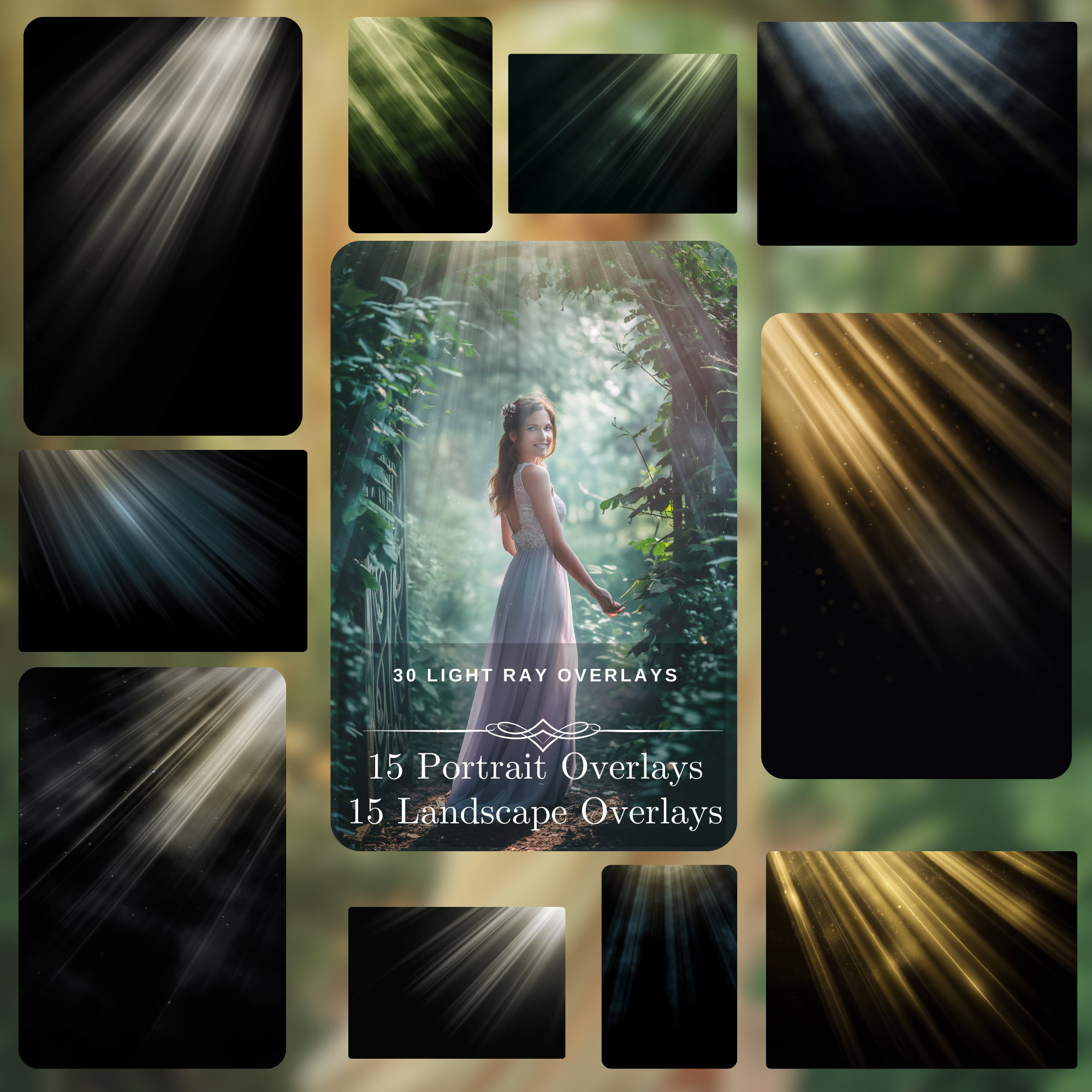 Lush Greenery Forest Archway Digital Backdrops: 30 Enchanted Forest for ...