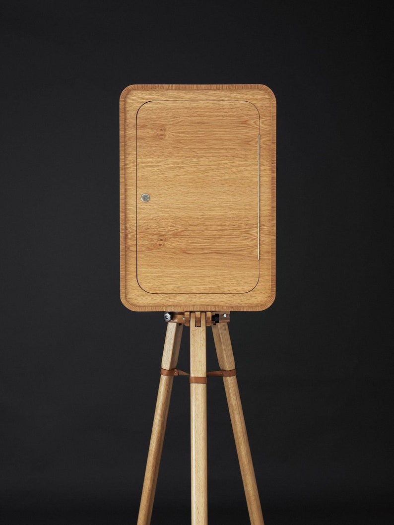 Wooden Photo Booth Shell Oak Photobooth Shell With Tripod Stand: Event Photo Station - Etsy