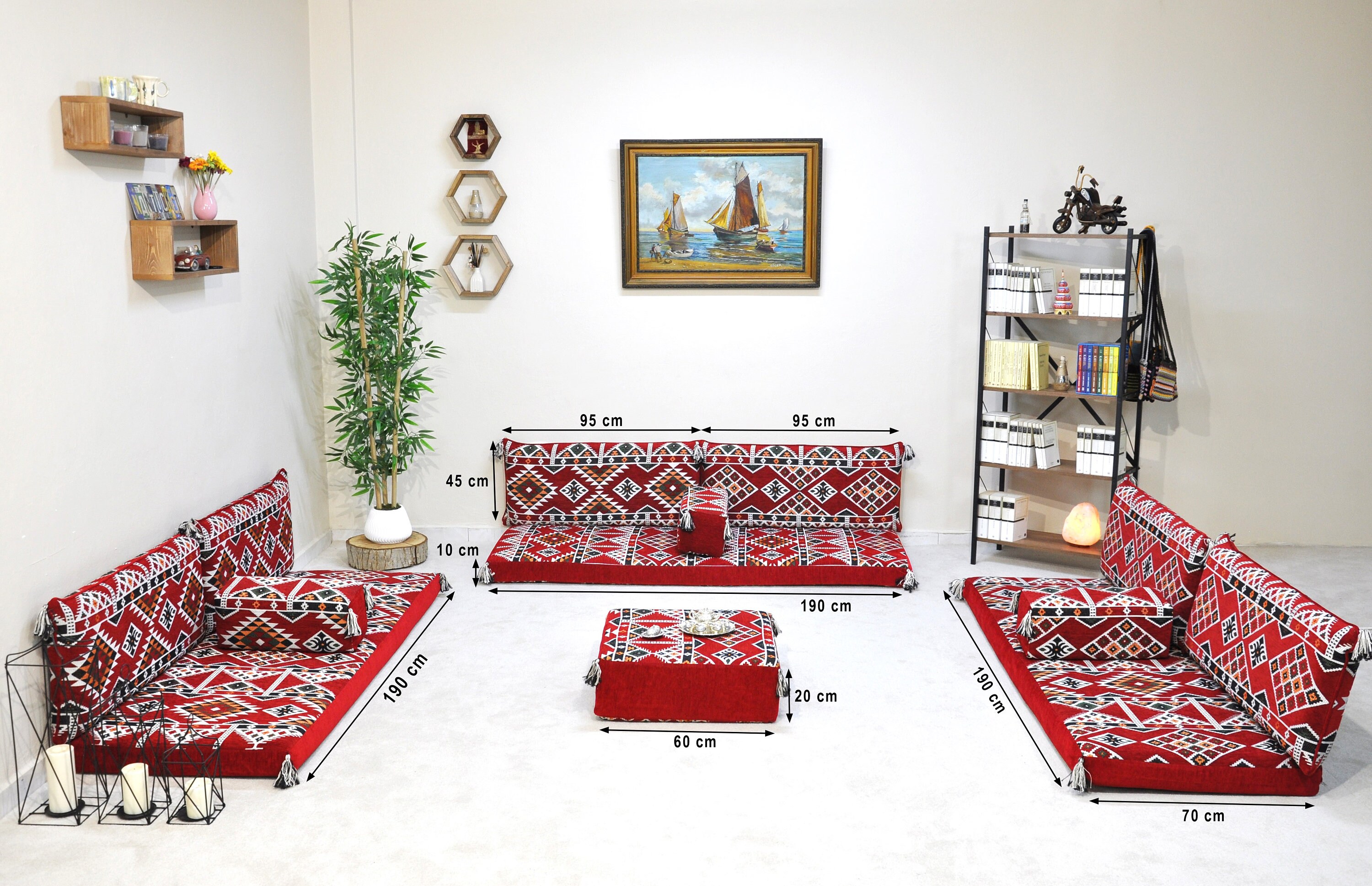 Turkish Sofa Set Corner Sofa Set Backrest Pillow Hookah Etsy