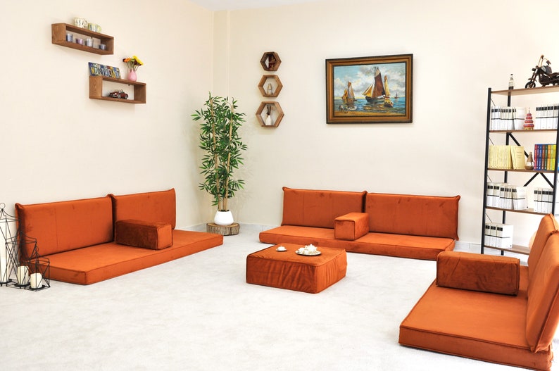Arabic Living Room, Arabic Sofa Set, Balcony Floor Couch, Arabic Home