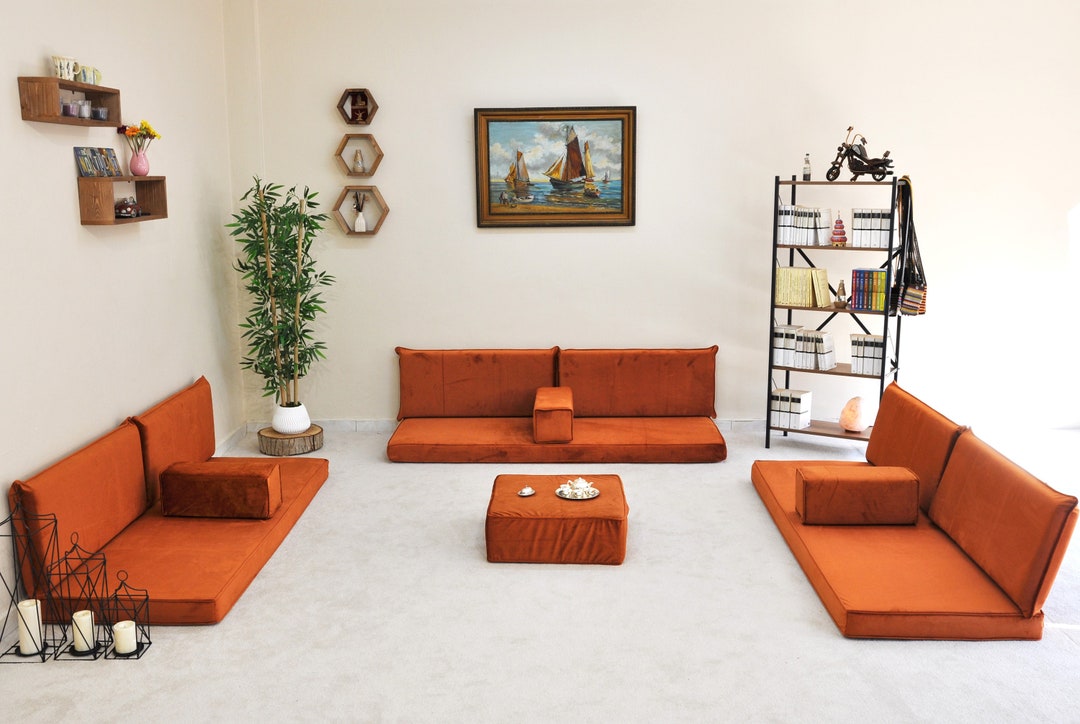 Arabic Living Room, Arabic Sofa Set, Balcony Floor Couch, Arabic Home