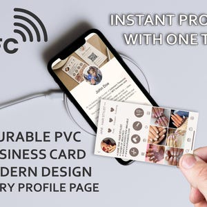 Luxury NFC Business Card: Digital Contact Card for Beauty Professionals