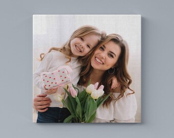 Wall art Custom Canvas Print with Your Photo – Personalized Wall Art canvas, Photo Canvas Gift for Family, Couple, Home Decor wall art gift