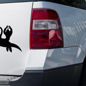 Adesivo de carro com ovo de Páscoa do Monstro do Lago Ness e Pé Grande: Adesivo Cryptid SUV