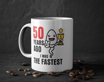 Funny 50th Birthday Coffee Mug: Humor Gift